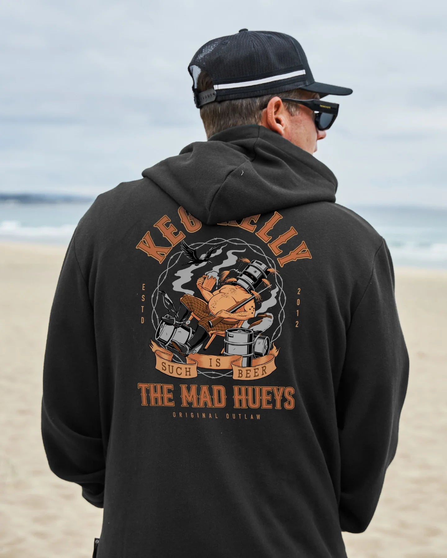 THE MAD HUEYS KEGS KELLY HOODED PULLOVER
