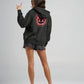 THE MAD HUEYS H SPLIT WOMENS HOODED ZIP THRU JACKET