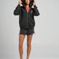 THE MAD HUEYS H SPLIT WOMENS HOODED ZIP THRU JACKET