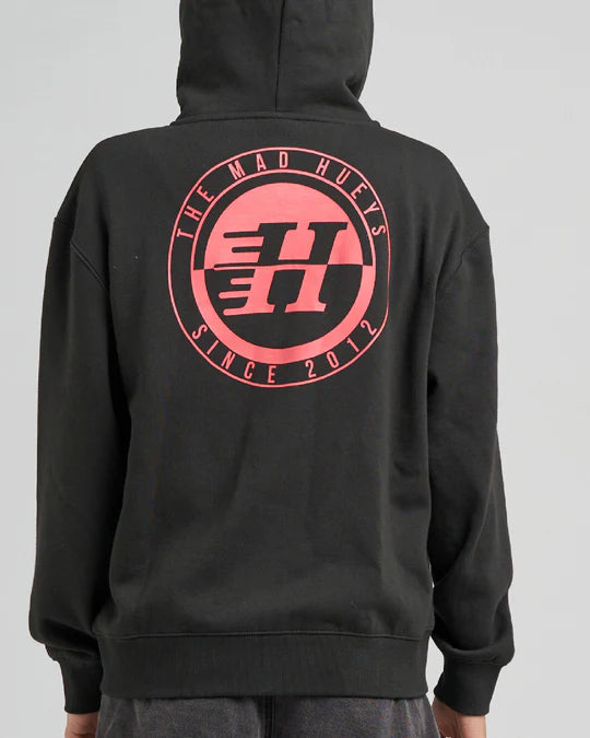 THE MAD HUEYS H SPLIT WOMENS HOODED ZIP THRU JACKET