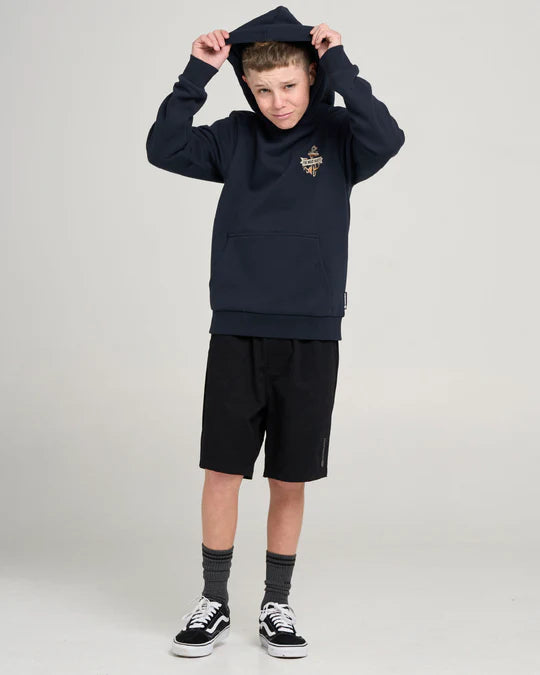 THE MAD HUEYS FLAME ANCHOR YOUTH HOODED PULLOVER