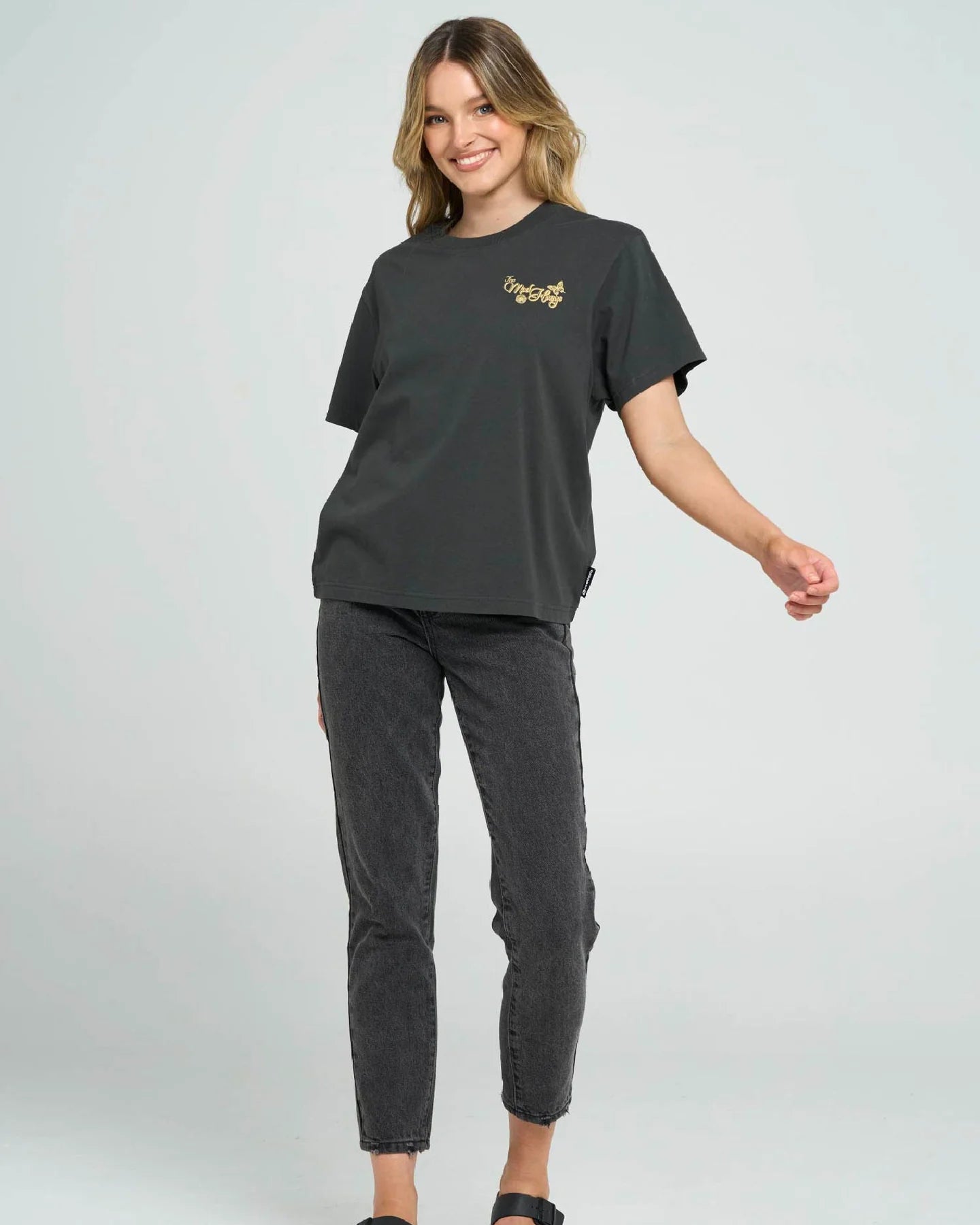 THE MAD HUEYS BUTTERFLY ANCHOR WOMENS SS TEE