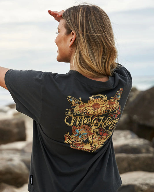 THE MAD HUEYS BUTTERFLY ANCHOR WOMENS SS TEE