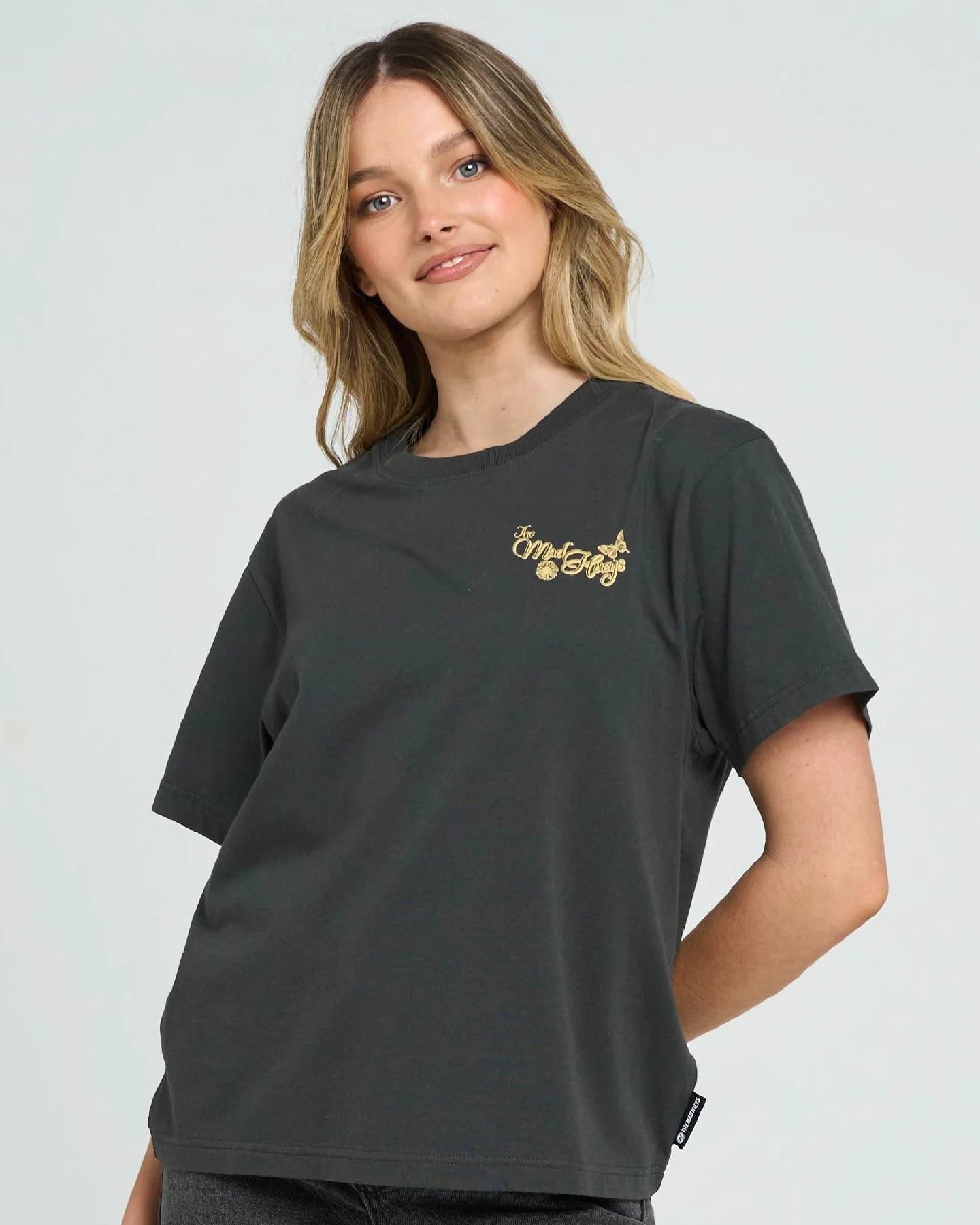 THE MAD HUEYS BUTTERFLY ANCHOR WOMENS SS TEE