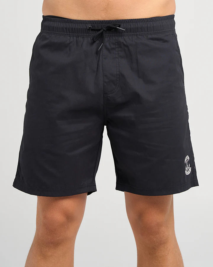 THE MAD HUEYS MENS SKULL ANCHOR 18" VOLLEY SHORT