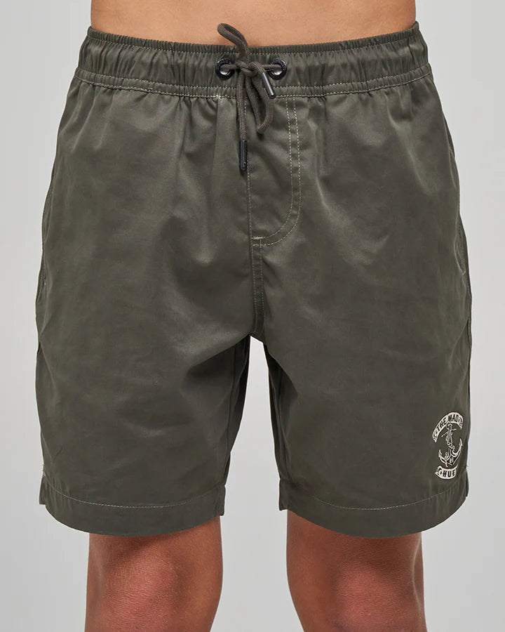THE MAD HUEYS SKULL ANCHOR YOUTH 15" VOLLEY SHORTS