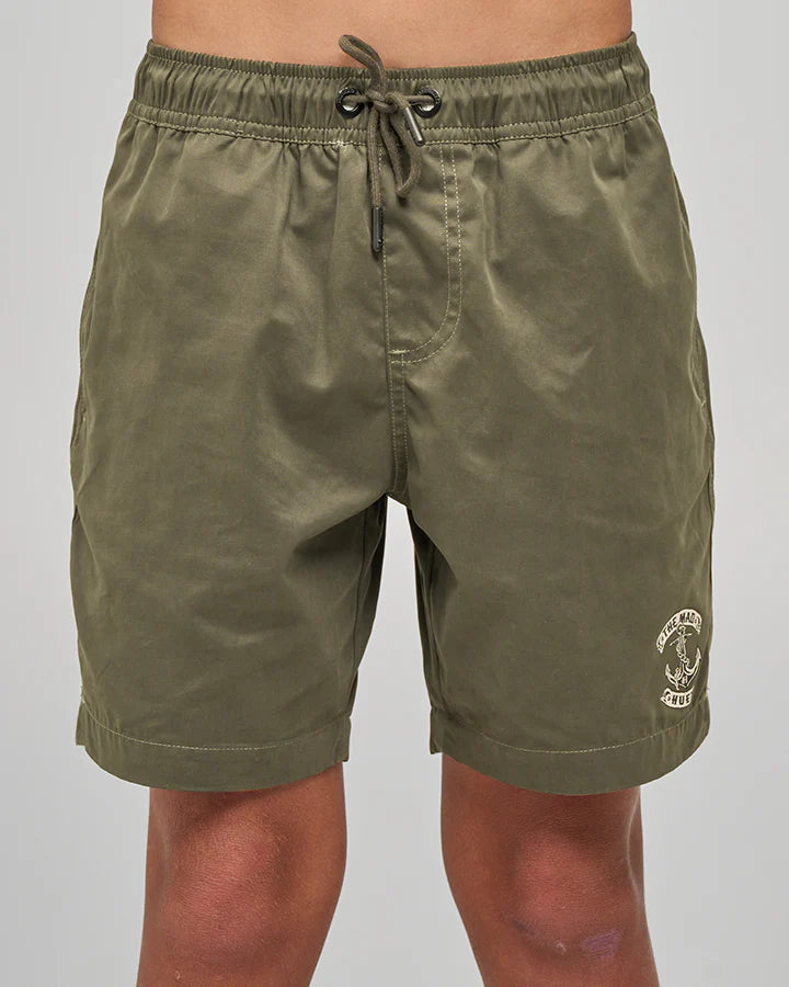 THE MAD HUEYS SKULL ANCHOR YOUTH 16" VOLLEY SHORTS