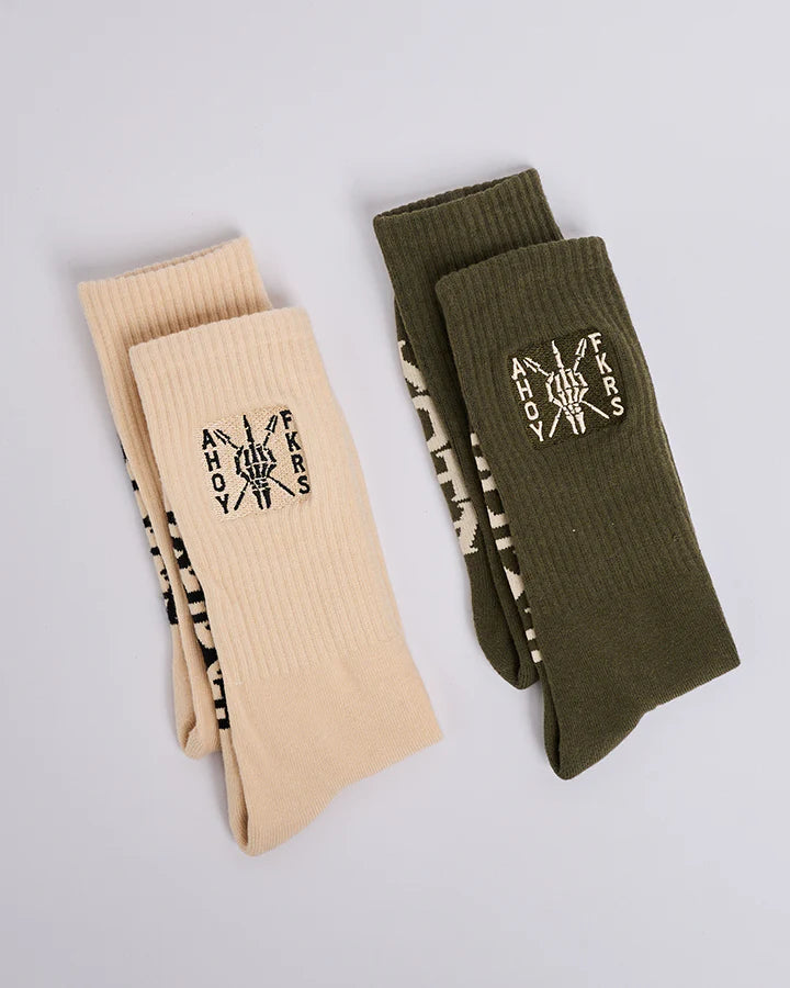 THE MAD HUEYS AHOY FKRS STORM 2 PK MENS SOCKS