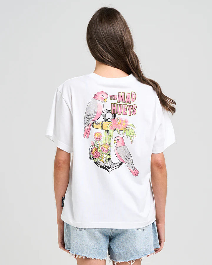THE MAD HUEYS GALAH ANCHOR WOMENS SS TEE