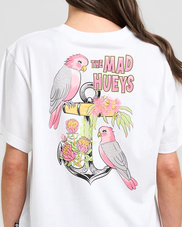 THE MAD HUEYS GALAH ANCHOR WOMENS SS TEE