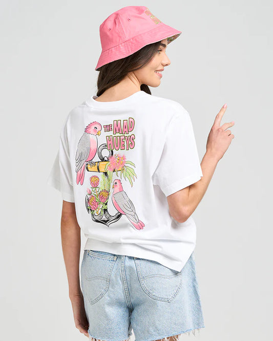 THE MAD HUEYS GALAH ANCHOR WOMENS SS TEE