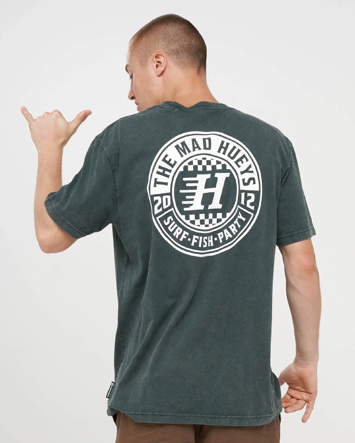 THE MAD HUEYS CHECKER HUEYS SS TEE