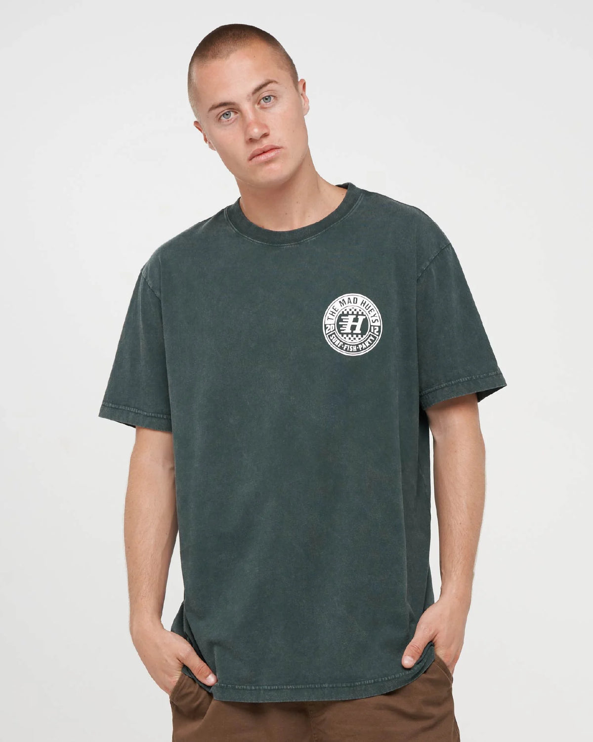 THE MAD HUEYS CHECKER HUEYS SS TEE