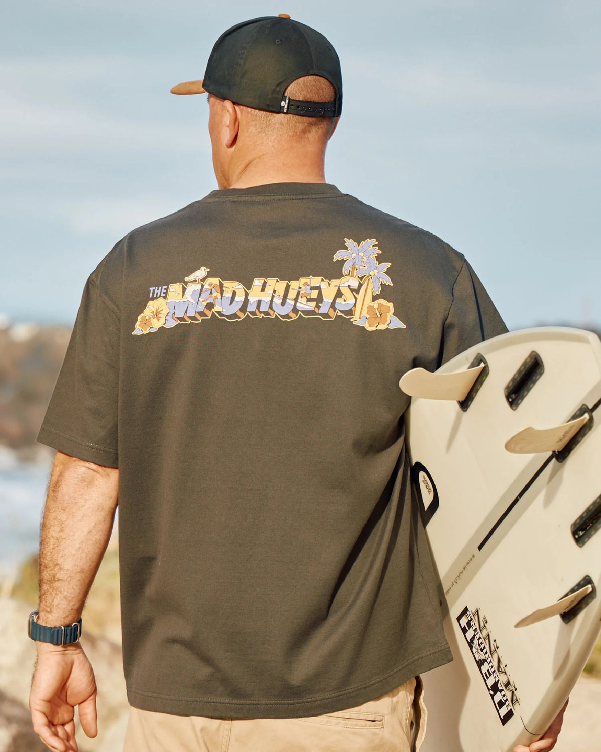 THE MAD HUEYS SURFING HUEYS OVERSIZED SS TEE