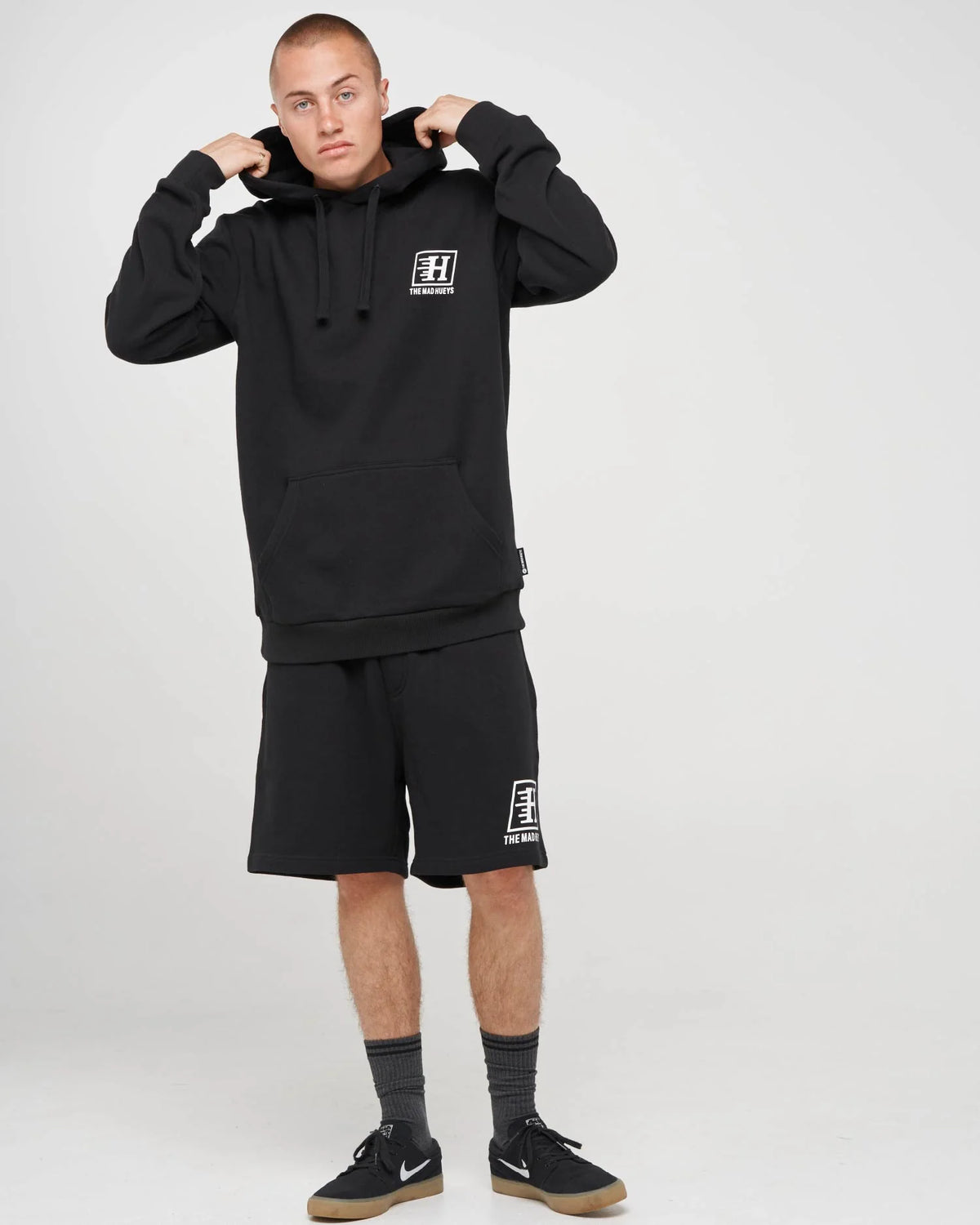 THE MAD HUEYS PARALLEL HUEYS HOODED PULLOVER