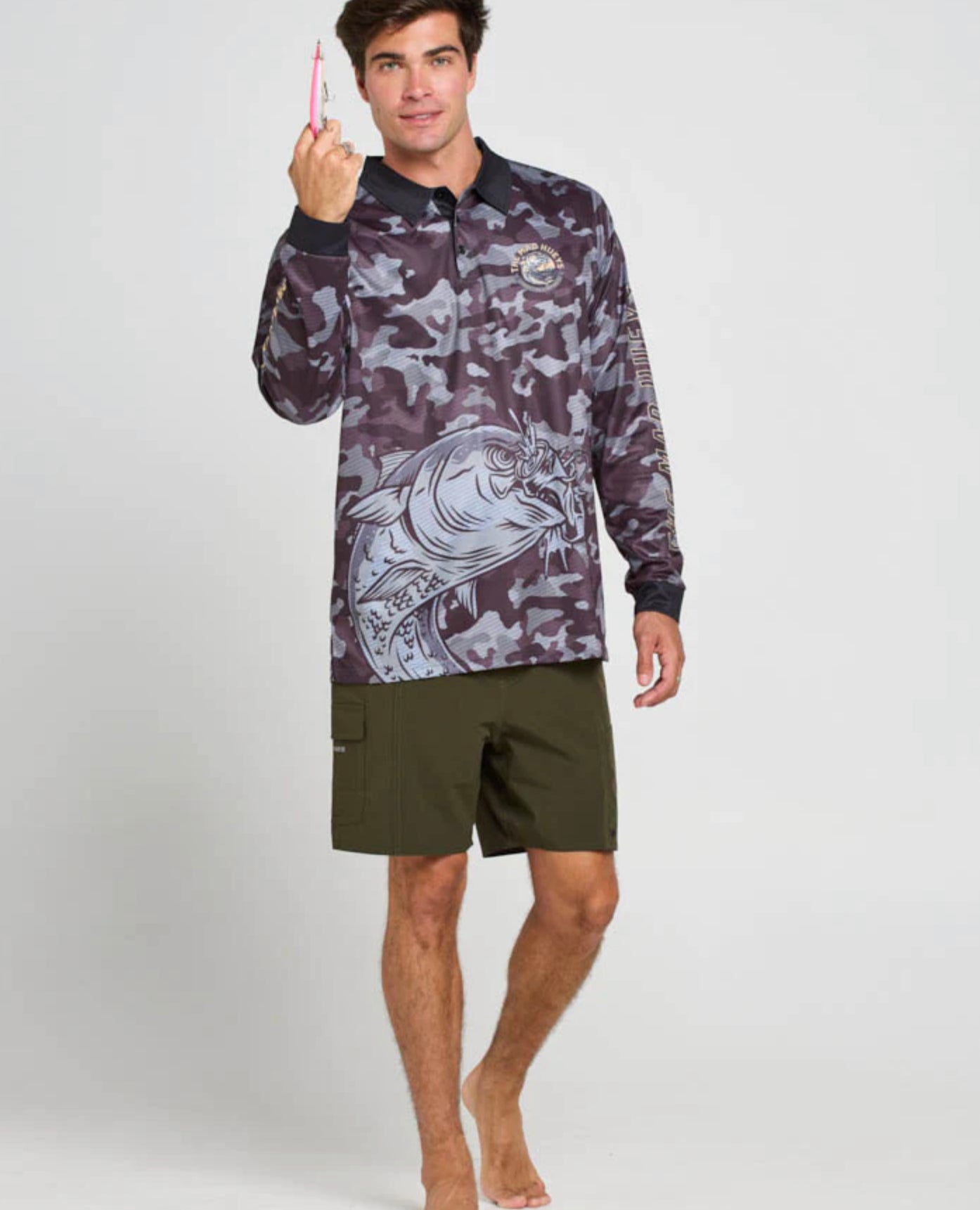 THE MAD HUEYS MENS KEEPING IT REEL/FISHING JERSEY