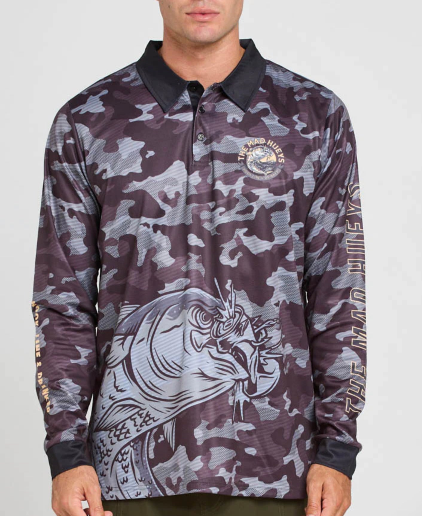 THE MAD HUEYS MENS KEEPING IT REEL/FISHING JERSEY