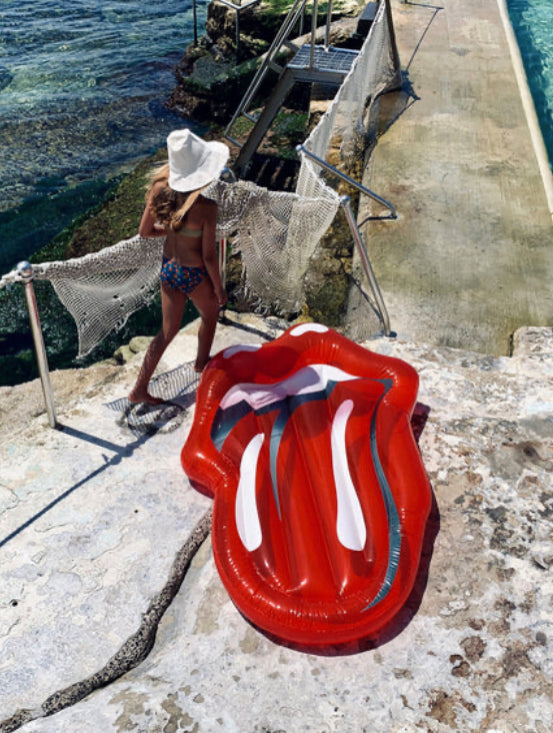 SUNNYLiFE ROLLING STONES DELUXE LIE-ON FLOAT