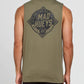 THE MAD HUEYS CHECKERED HUEYS MUSCLE TEE