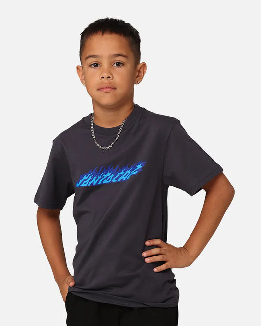SANTA CRUZ BOYS FLAME STRIP HAND TEE