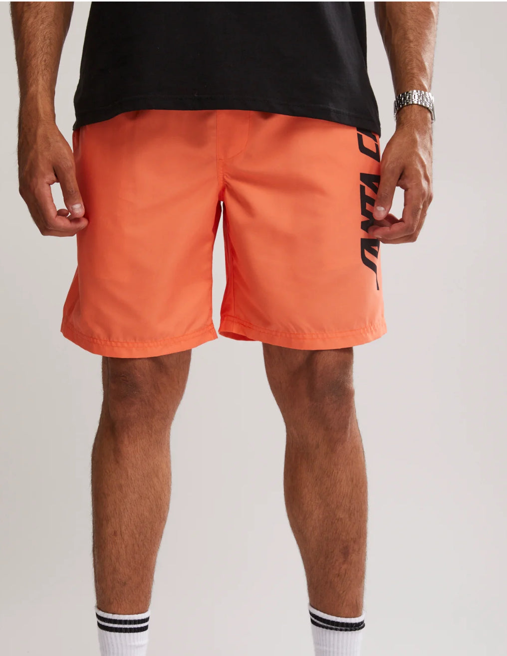 SANTA CRUZ MENS TOIL SOLID STRIP BOARDSHORTS