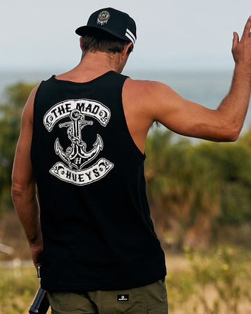 THE MAD HUEYS SKULL ANCHOR TANK