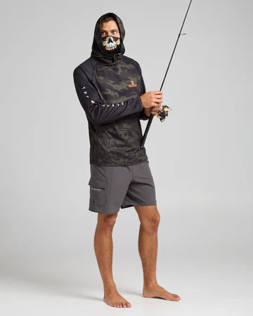 THE MAD HUEYS THE KRAKEN CAPTAIN HOODED MASKED FISHING JERSEY