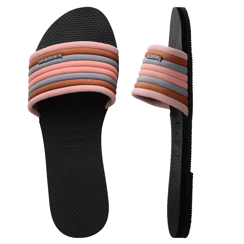 HAVAIANAS YOU MALTA COOL BLACK SLIDE