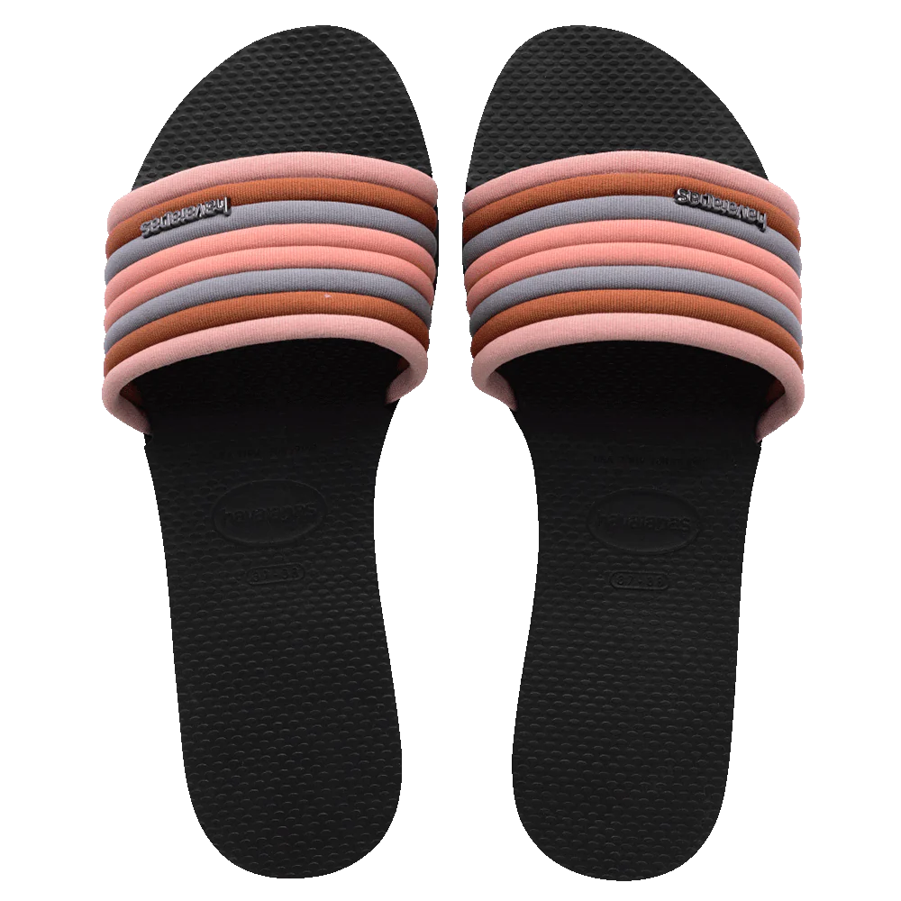 HAVAIANAS YOU MALTA COOL BLACK SLIDE