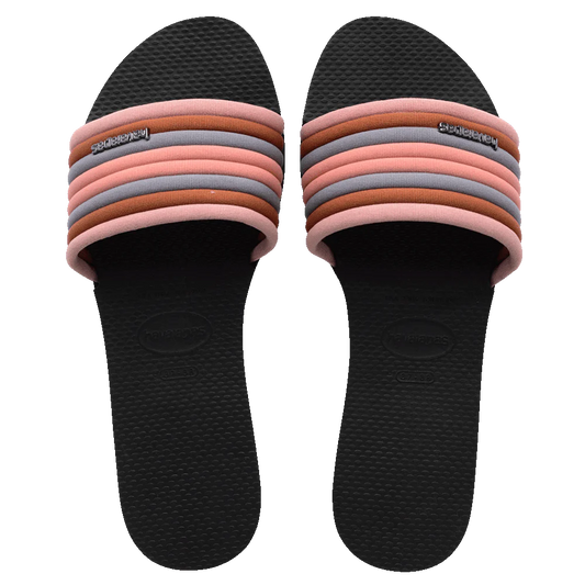 HAVAIANAS YOU MALTA COOL BLACK SLIDE