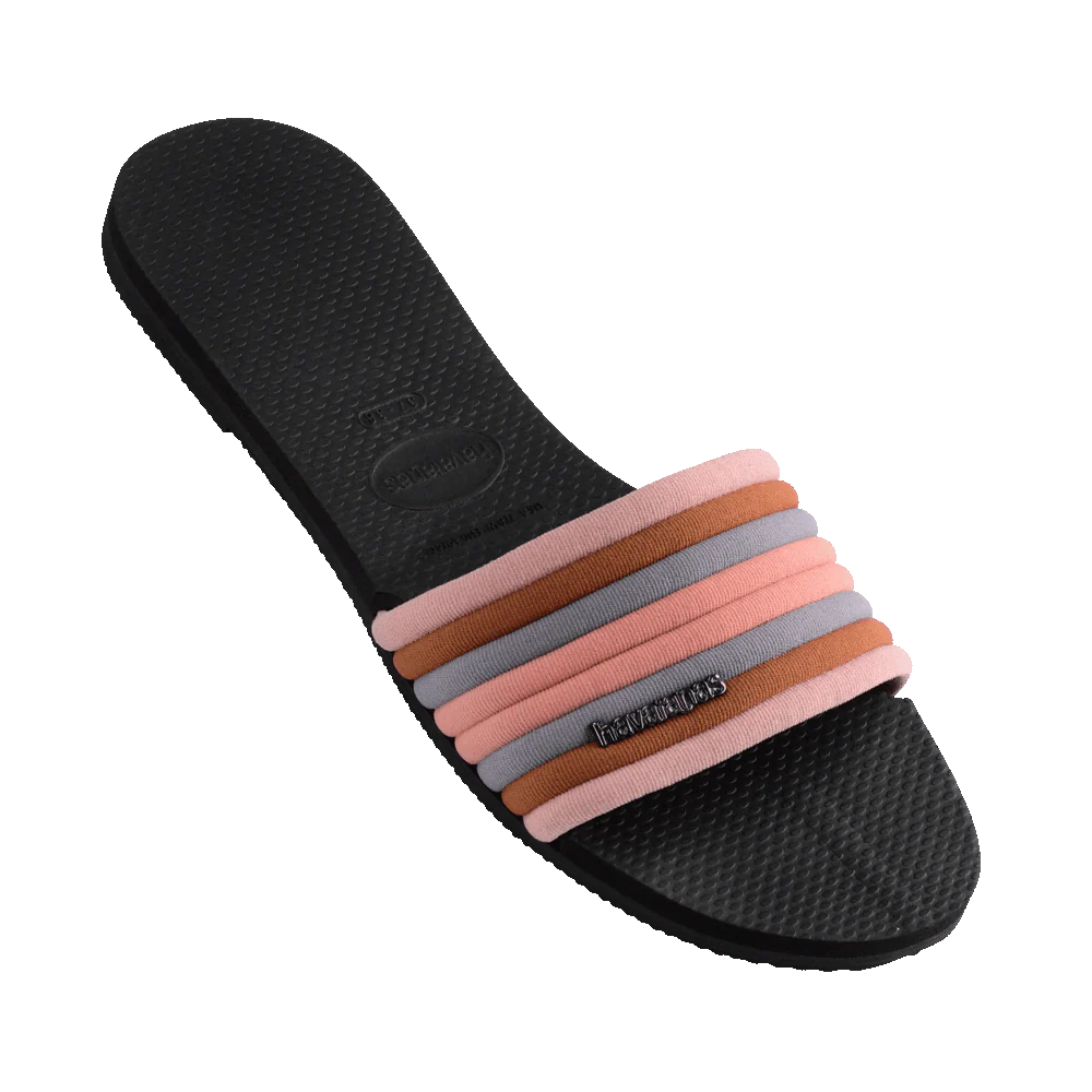 HAVAIANAS YOU MALTA COOL BLACK SLIDE