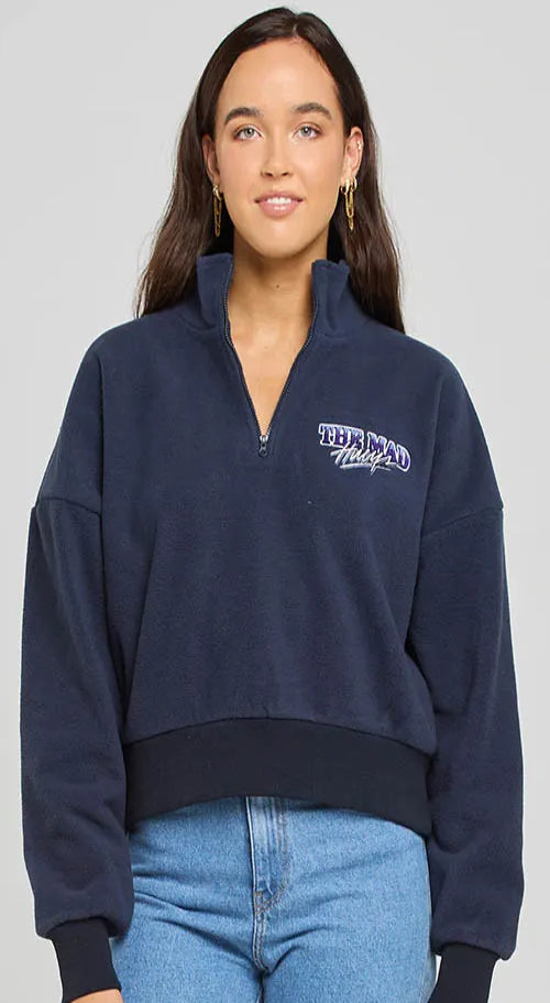 THE MAD HUEYS FROSTY TIPS WOMENS 1/4 ZIP JUMPER