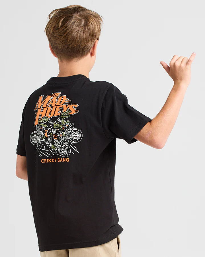 THE MAD HUEYS CRIKEY GANG YOUTH SS TEE