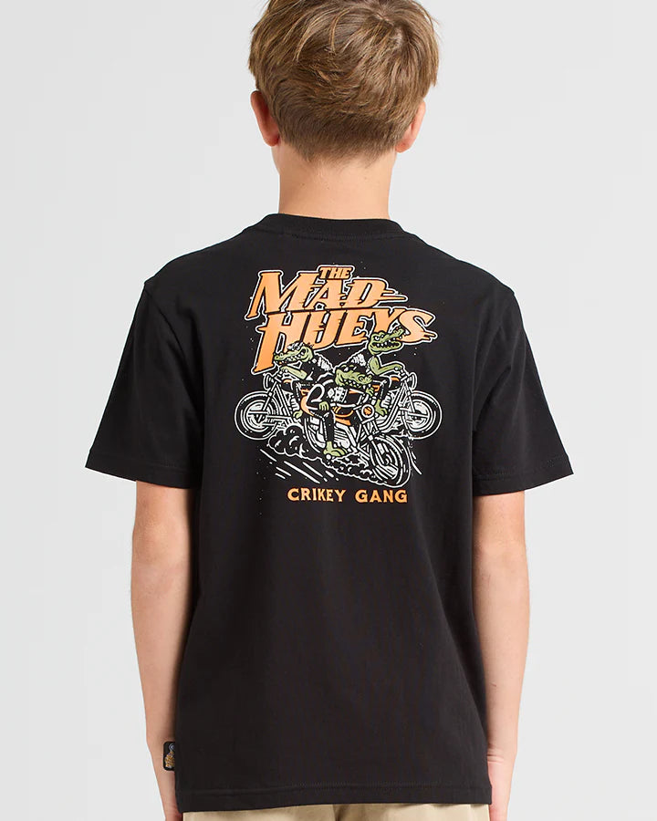 THE MAD HUEYS CRIKEY GANG YOUTH SS TEE