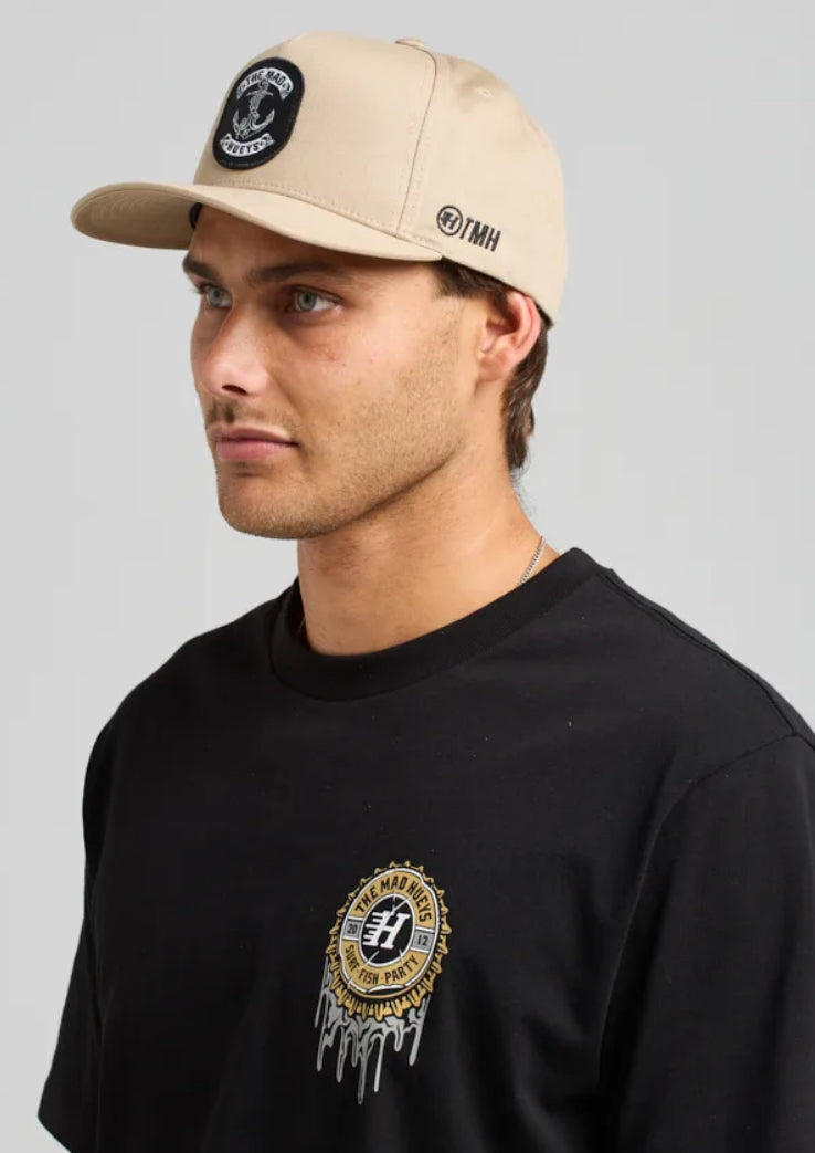 THE MAD HUEYS SKULL ANCHOR TWILL SNAPBACK