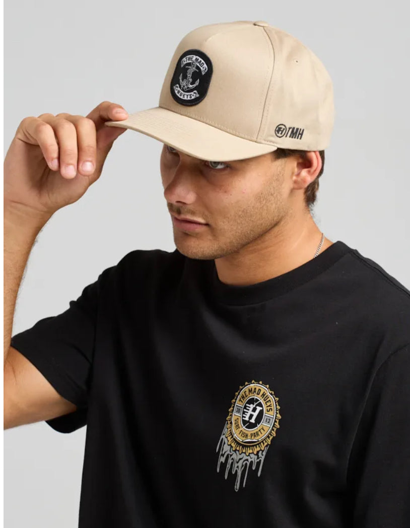 THE MAD HUEYS SKULL ANCHOR TWILL SNAPBACK