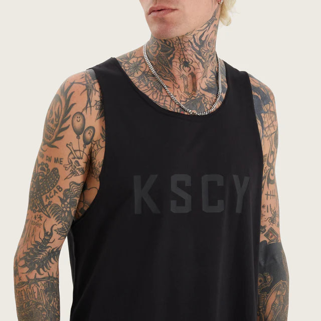 KISS CHACEY CROSS RAW -V NECK TANK