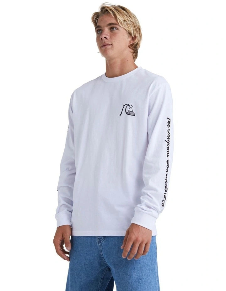 QUICKSILVER THE ORIGINAL BOARDSHORT CO LS TEE