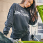 THE MAD HUEYS METAL HEART WOMENS CREW PULLOVER