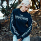 THE MAD HUEYS METAL HEART WOMENS CREW PULLOVER