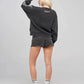 THE MAD HUEYS METAL HEART WOMENS CREW PULLOVER