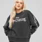THE MAD HUEYS METAL HEART WOMENS CREW PULLOVER