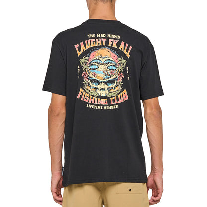 THE MAD HUEYS MENS CAUGHT FK ALL SKULL SS TEE