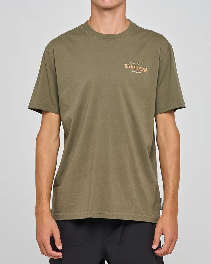 THE MAD HUEYS MENS CAUGHT FK ALL SKULL SS TEE