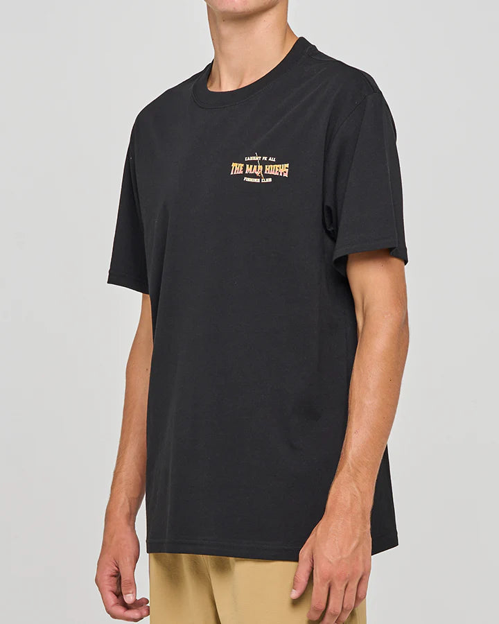 THE MAD HUEYS MENS CAUGHT FK ALL SKULL SS TEE