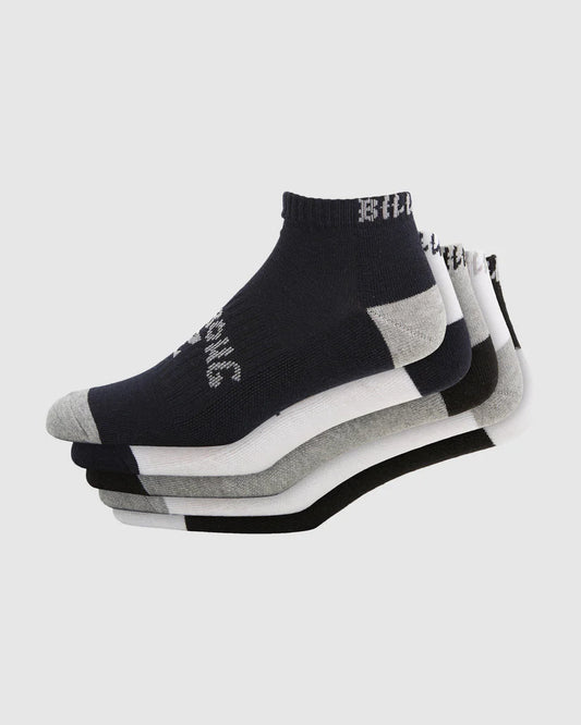 BILLABONG MENS ANKLE SOCKS 5PK STD