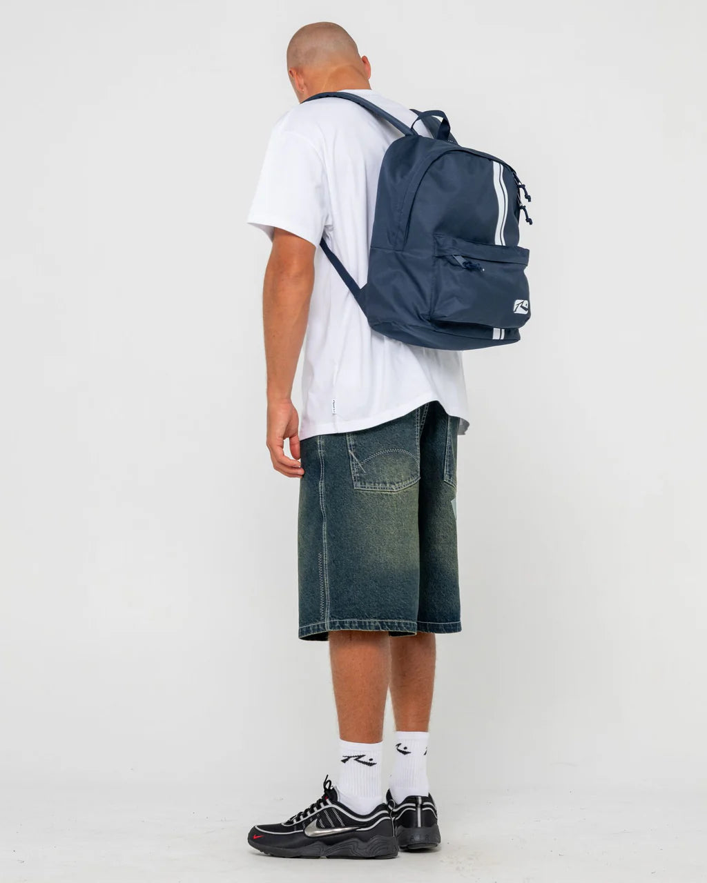 RUSTY WHITE LINES BACKPACK