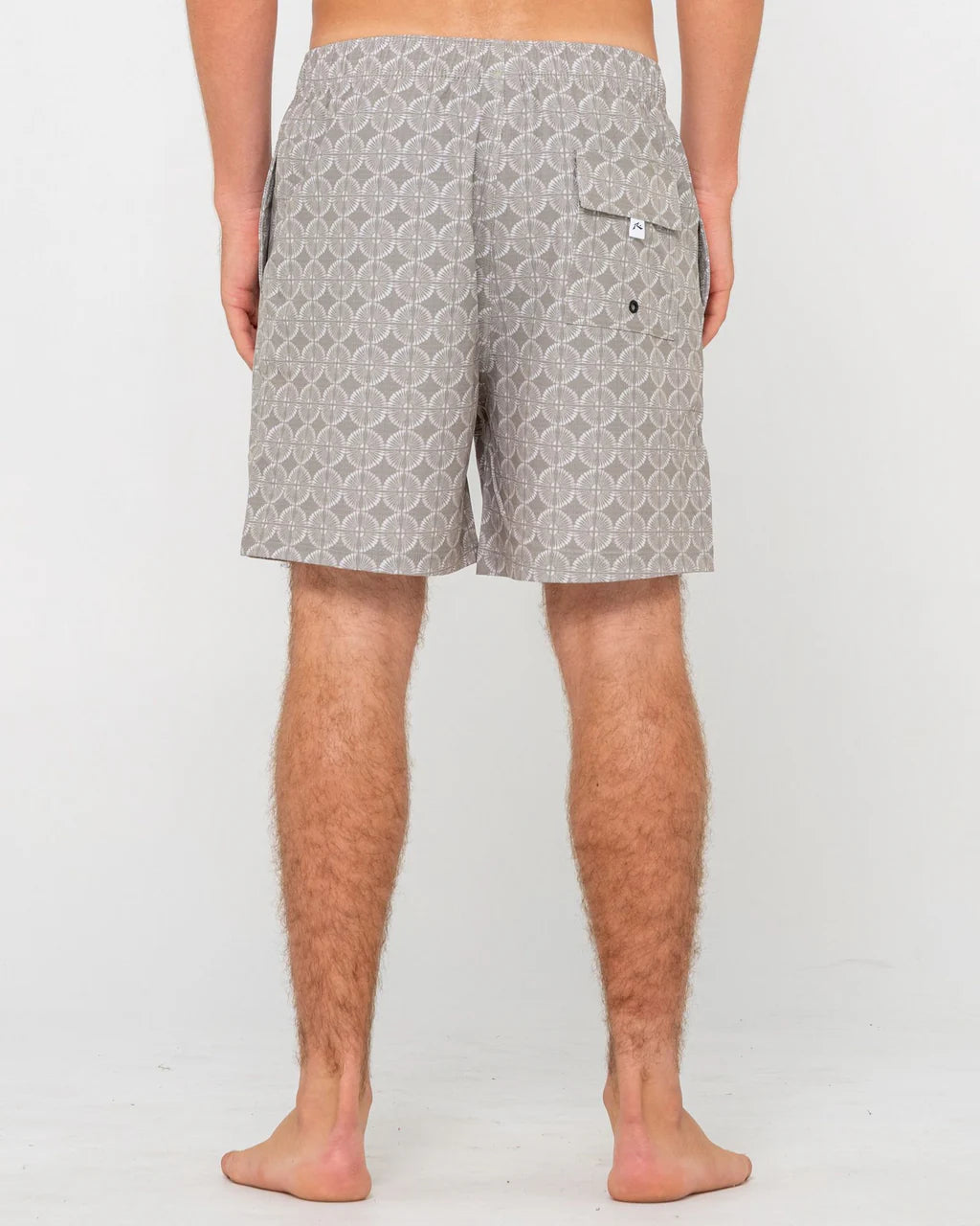 RUSTY ALL OVER ELASTIC WAIST BOARDSHORT MENS