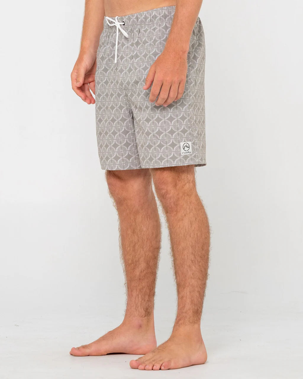 RUSTY ALL OVER ELASTIC WAIST BOARDSHORT MENS