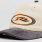 RUSTY ORBIT CORD SIX PANEL CAP